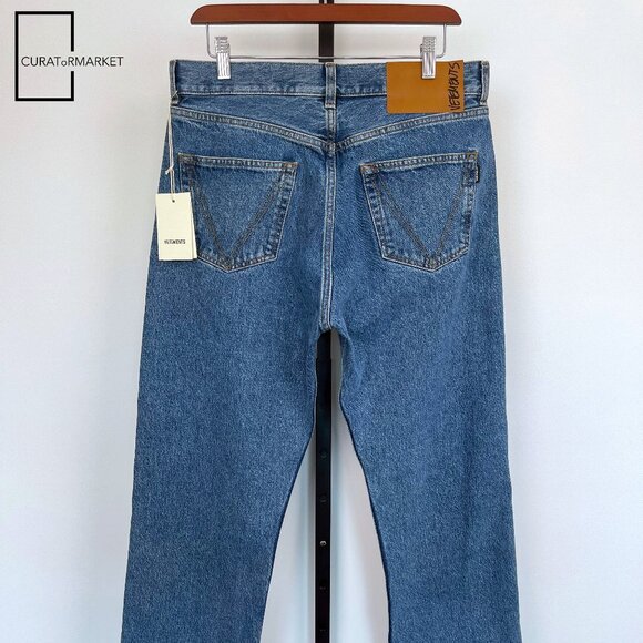 Vetements: GRAIL Medium 42cm CENSORED Embroidered Coin Button Jean FW20 - Picture 4 of 16